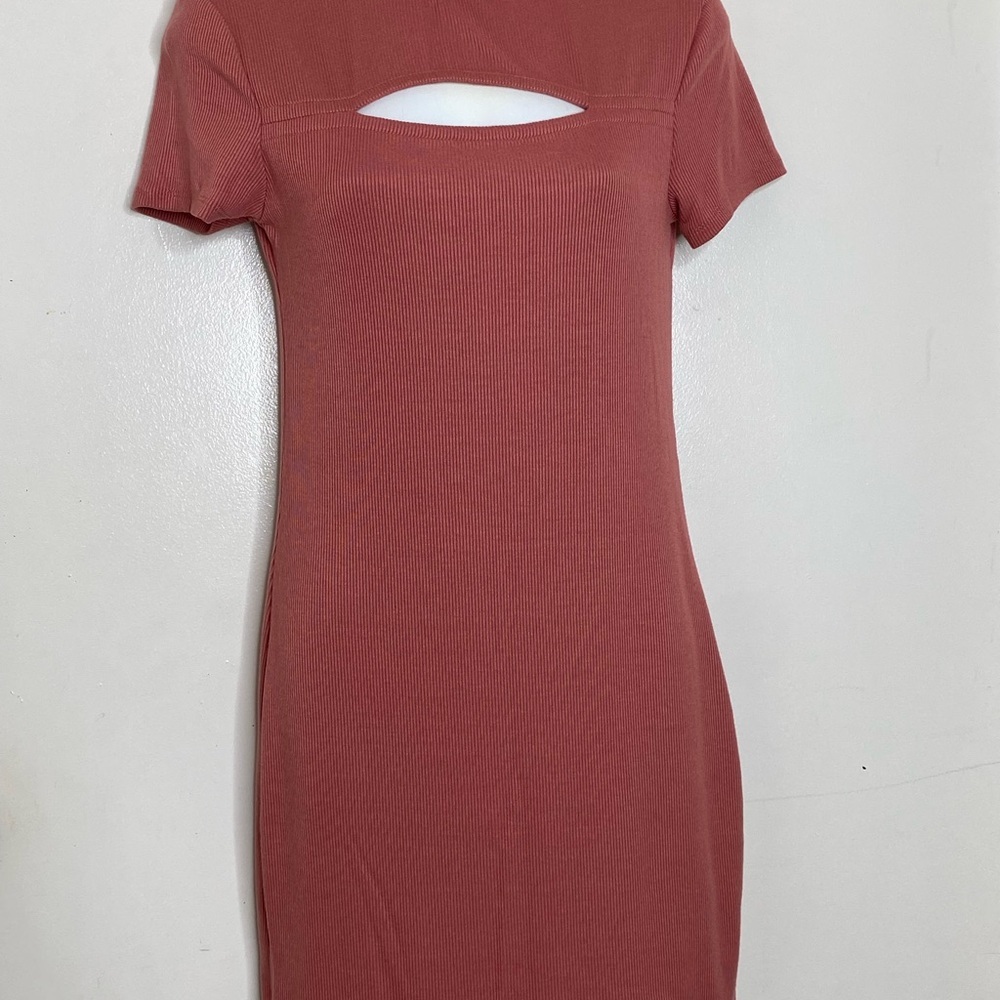 No Boundaries Rust Midi Dress
